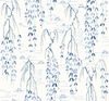 Willow Branches White & Blue Wallpaper thumbnail 0