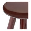 Joy Accent Table Deep Red Lacquer, Side & End Table by Moe's Home, 19" width x 18" height x 19" depth thumbnail 4