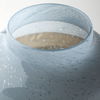 Nasser I Short Blue/Gold/Chrome Urn Style Glass Vase thumbnail 4