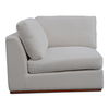 Rue Corner Chair Off White, Sectional Sofa by Moe's Home, 40.6" width x 23.6" height x 40.6" depth thumbnail 1