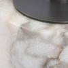 Brunson White Marble Drink Table, Side & End Table by Uttermost, 9.5" width x 24" height x 9.5" depth thumbnail 6