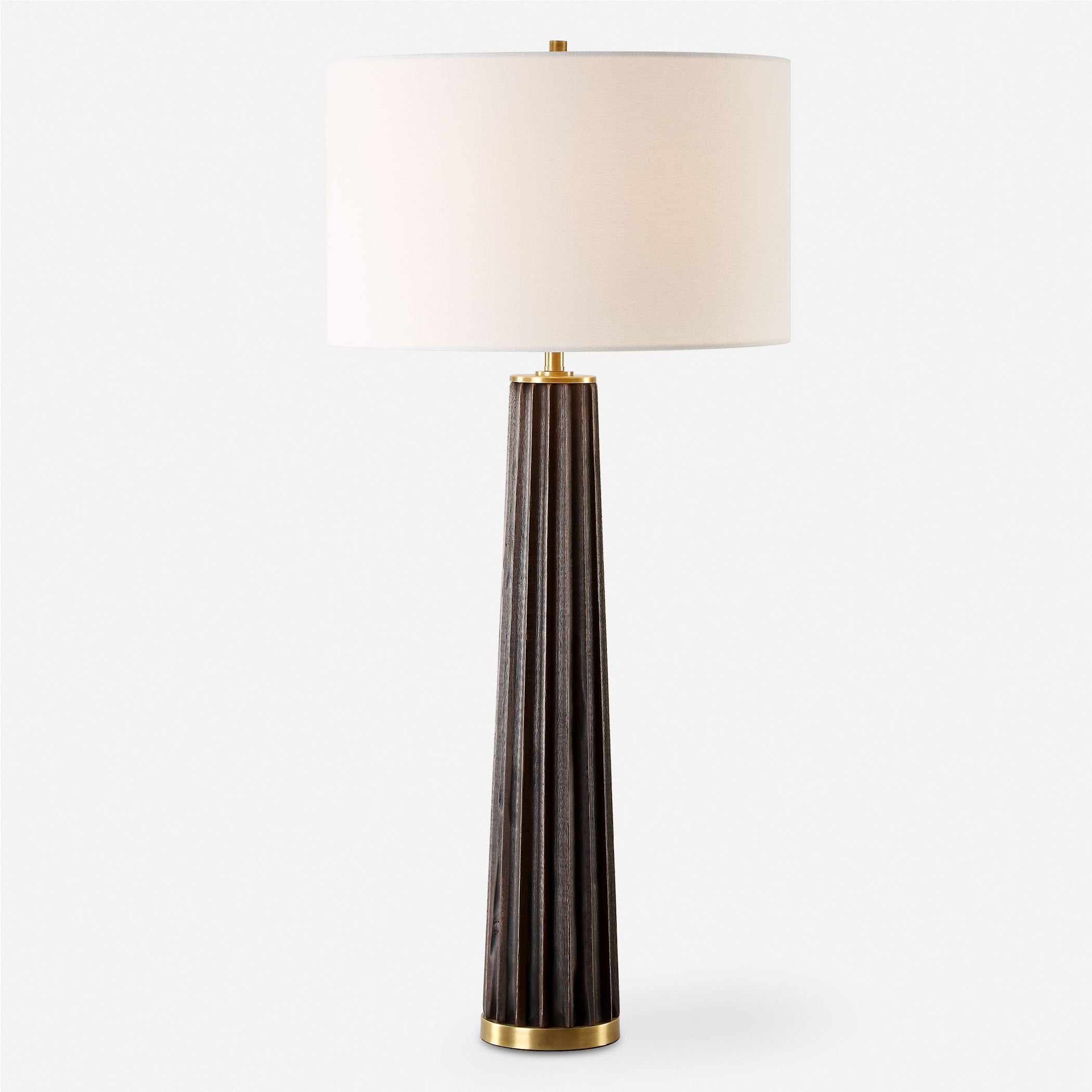 Forage Dark Scalloped Table Lamp large image 