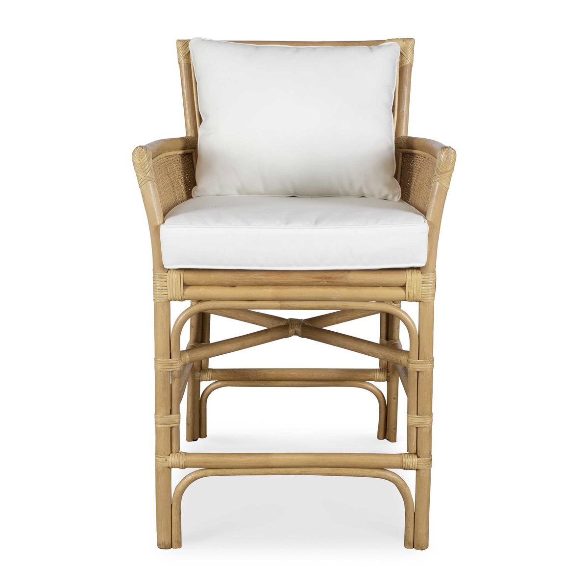 Pacific Rattan Counter Stool, Counter & Bar Stool by Uttermost, 24.5" width x 39.5" height x 23.8" depth View 1