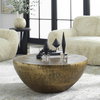 Gilded Dome Gold Coffee Table, by Uttermost, 36" width x 15" height x 36" depth thumbnail 2