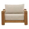 Julie Outdoor Sofa Chair Taupe, Accent Chair by Dovetail, 41.6" width x 30" height x 35.43" depth thumbnail 2
