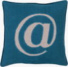 Linen Text Accent Pillow, Decorative Pillow by Surya, 18" length x 18" width thumbnail