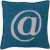 Linen Text Accent Pillow Poly, Decorative Pillow by Surya, 18" length x 18" width thumbnail