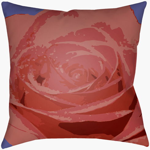 Abstract Floral Accent Pillow