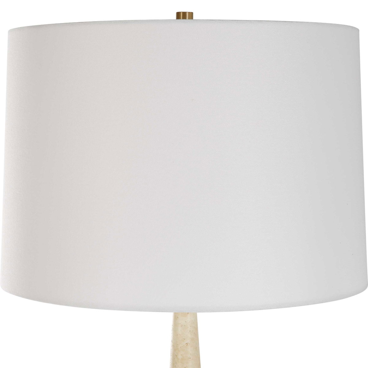 Palu Travertine Table Lamp, by Uttermost, 16" width x 37.5" height x 16" depth View 6