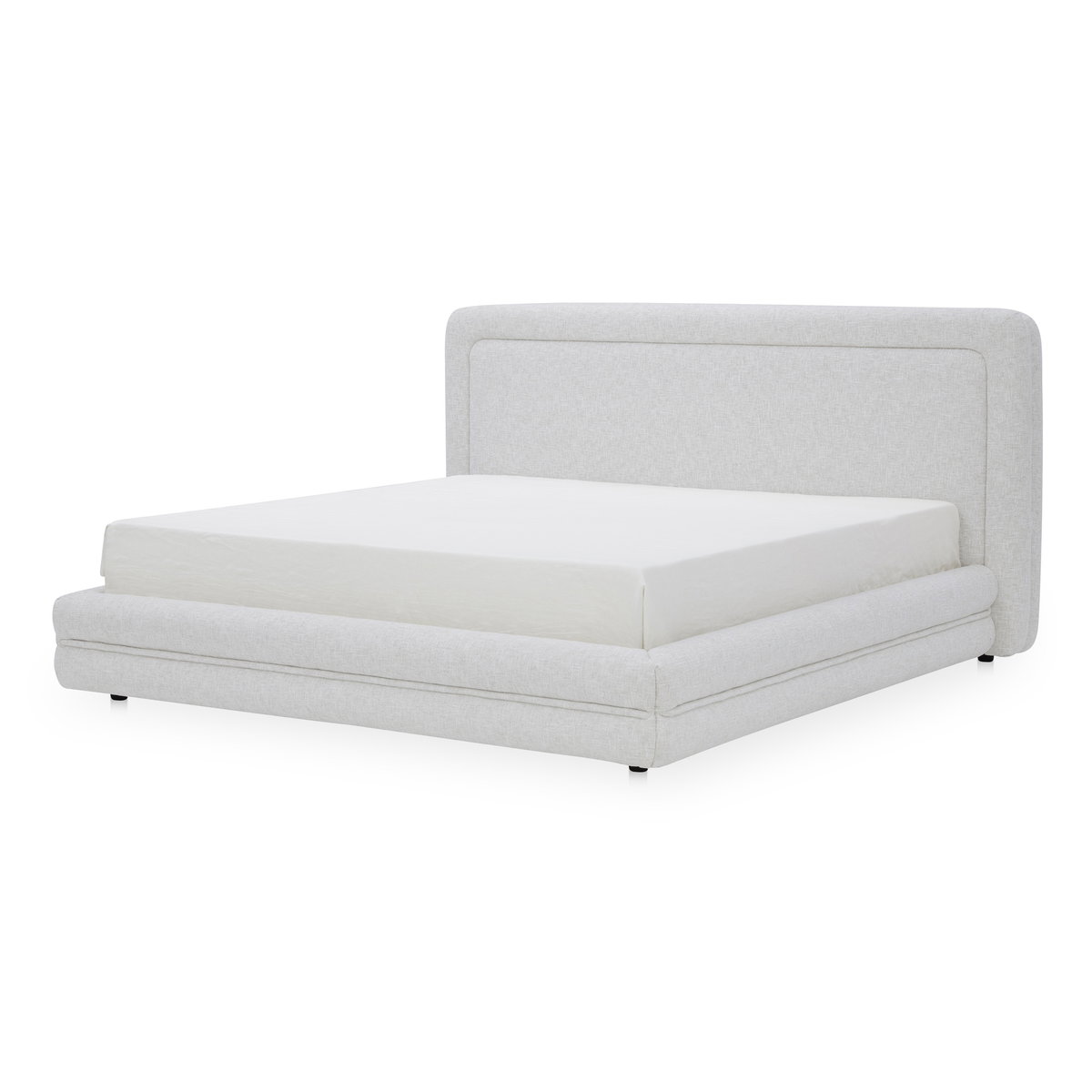Tory Queen Bed Pebble, by Moe's Home, 76.75" width x 46.75" height x 95" depth View 2