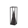 Memphis II (Medium) 4L x 4W Black Metal Pyramid In A Square Frame, Decorative Object by Mercana, 3.94" length x 4" width x 12.99" height thumbnail 7