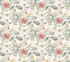 Midsummer Floral Coral Wallpaper thumbnail 0