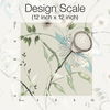 Dream Blossom Taupe & Aqua Wallpaper thumbnail 5