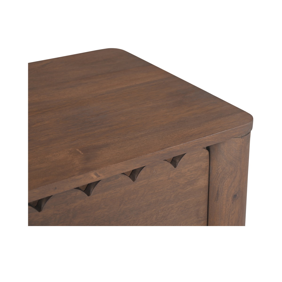 Wiley Nightstand Vintage Brown, by Moe's Home, 23.5" width x 22.5" height x 16.25" depth View 4