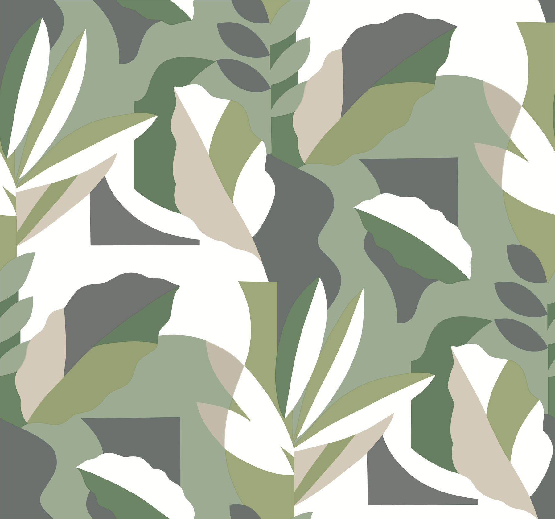 Papier Colle Green Wallpaper large image 