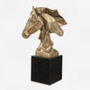 Chiseled Horse Bust Sculpture, Figurines & Statue by Uttermost, 6.5" width x 13.25" height x 6" depth thumbnail 1