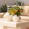 Jocasta Vase Antique White Large, Decor by Dovetail, 12.2" width x 10" height x 12.2" diameter x 12.2" depth thumbnail 3