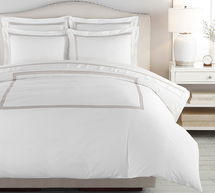 Online Designer Other Simply Taupe Grand Organic Percale Duvet Cover, King/Cal. King