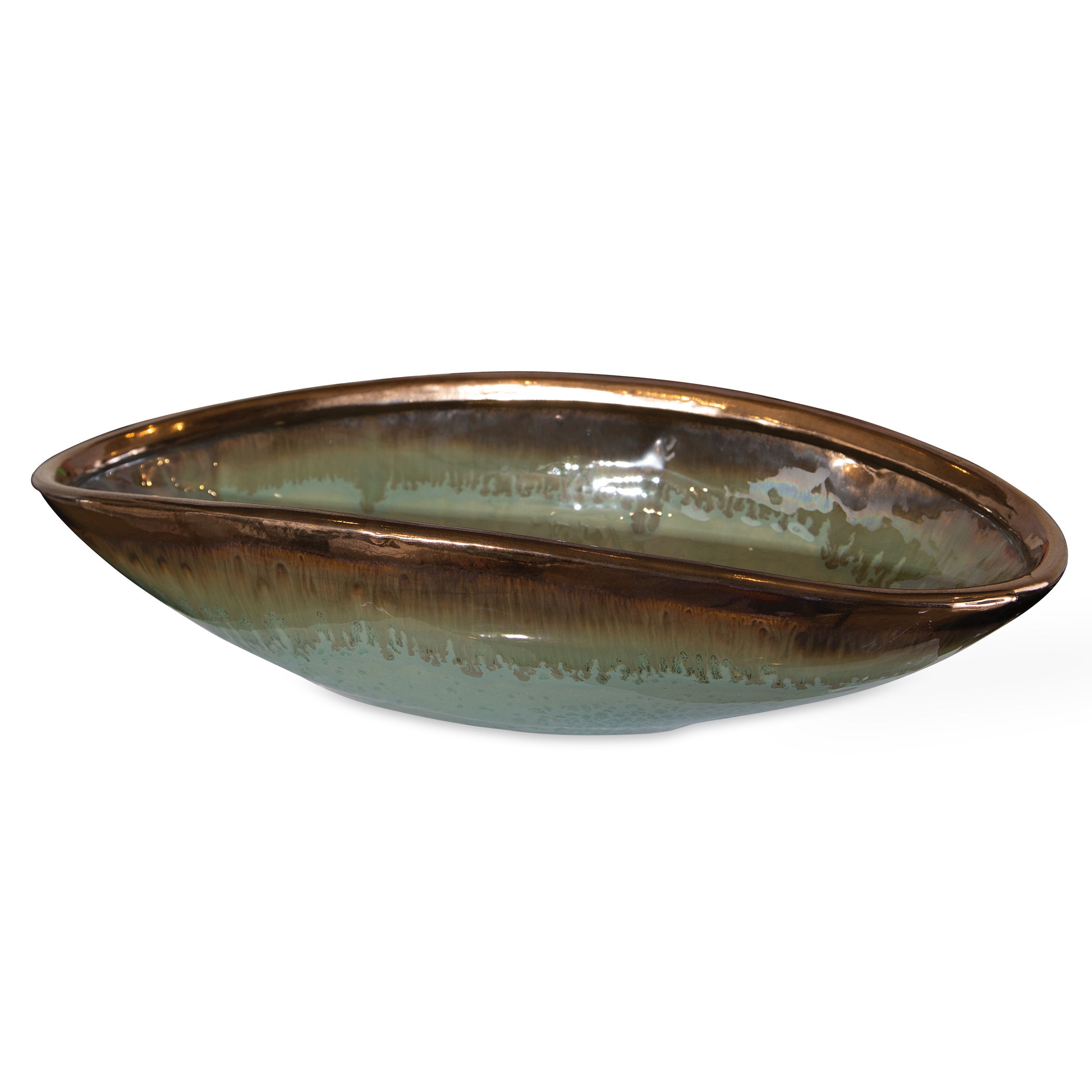 Iroquois Green Glaze Bowl large image 
