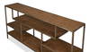 Cullum Shagreen Console  Tawny Brown, by Sarreid, 1'2" length x 5'11" width x 2'9" height thumbnail 10