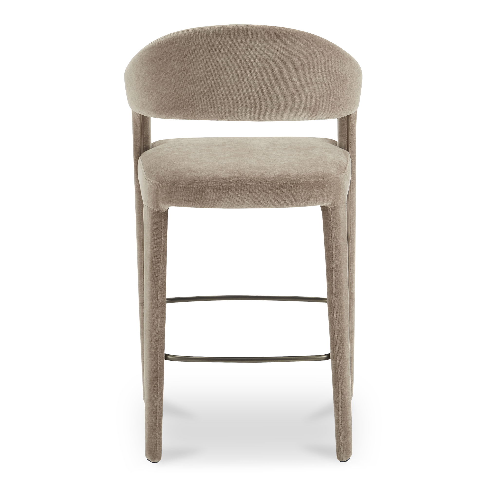 Martens Bar Stool Camel, Counter & Bar Stool by Moe's Home, 23.6" width x 42.9" height x 23.3" depth View 4