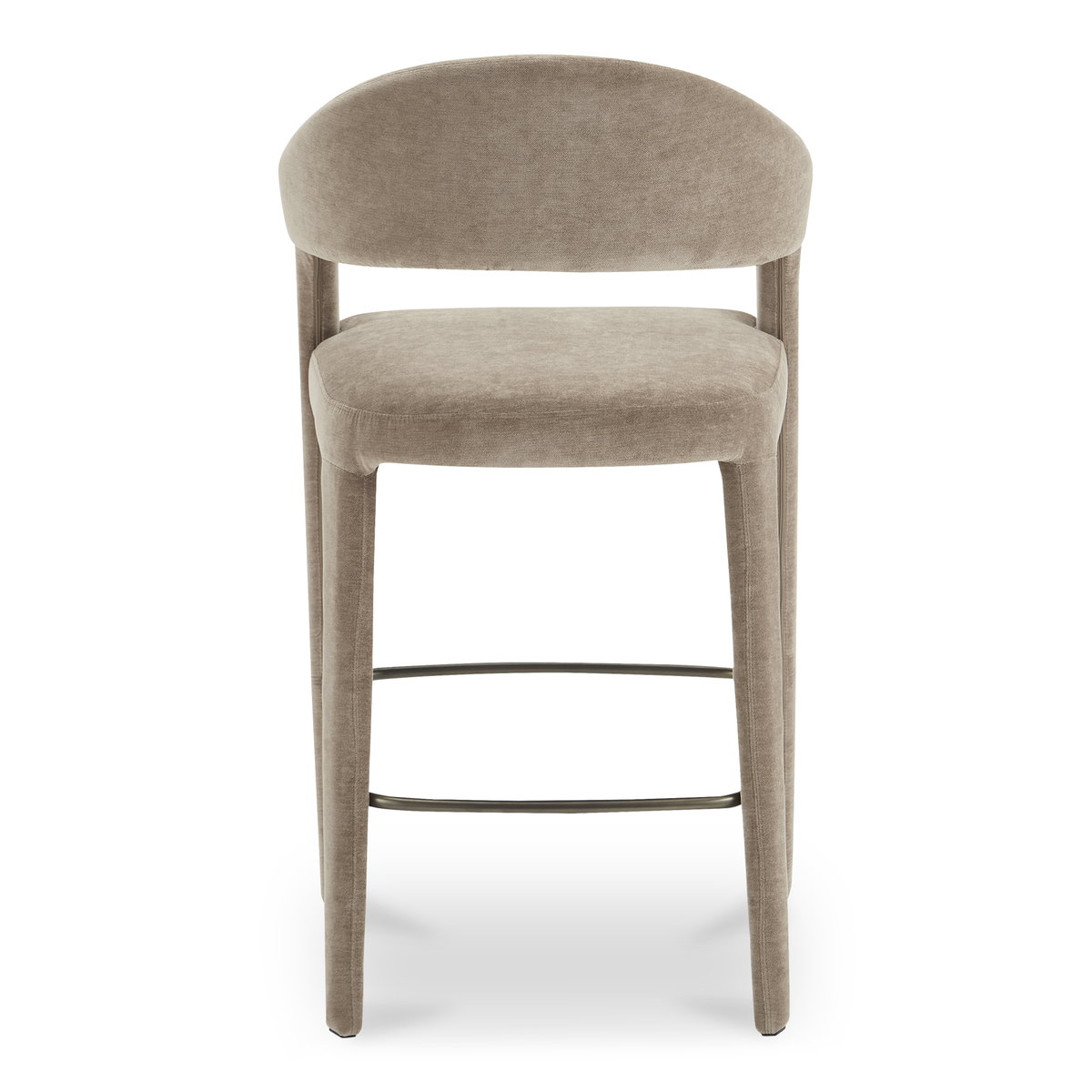 Martens Bar Stool Camel, Counter & Bar Stool by Moe's Home, 23.6" width x 42.9" height x 23.3" depth View 4