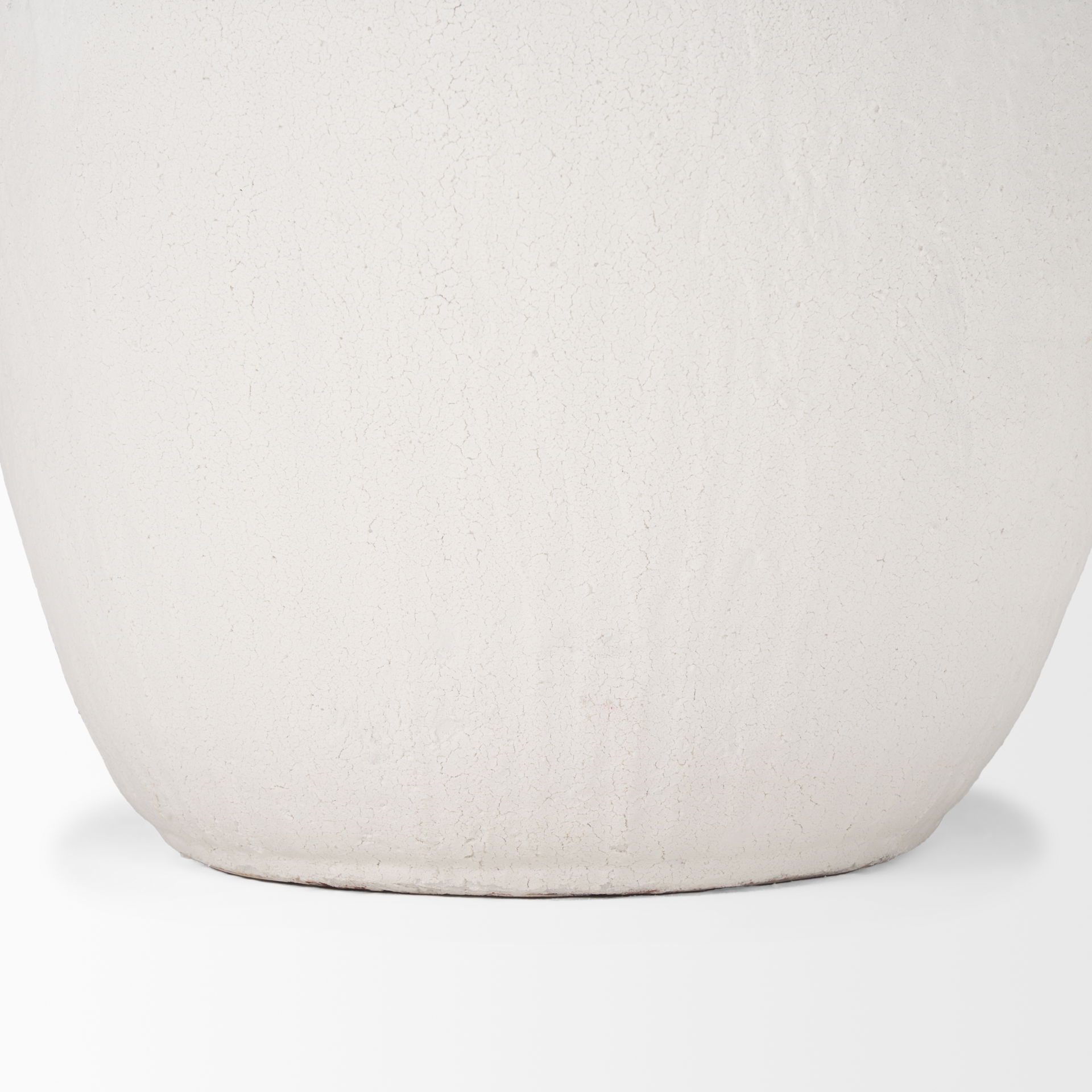 Karakum II Large White Textured Ceramic Vase large image 