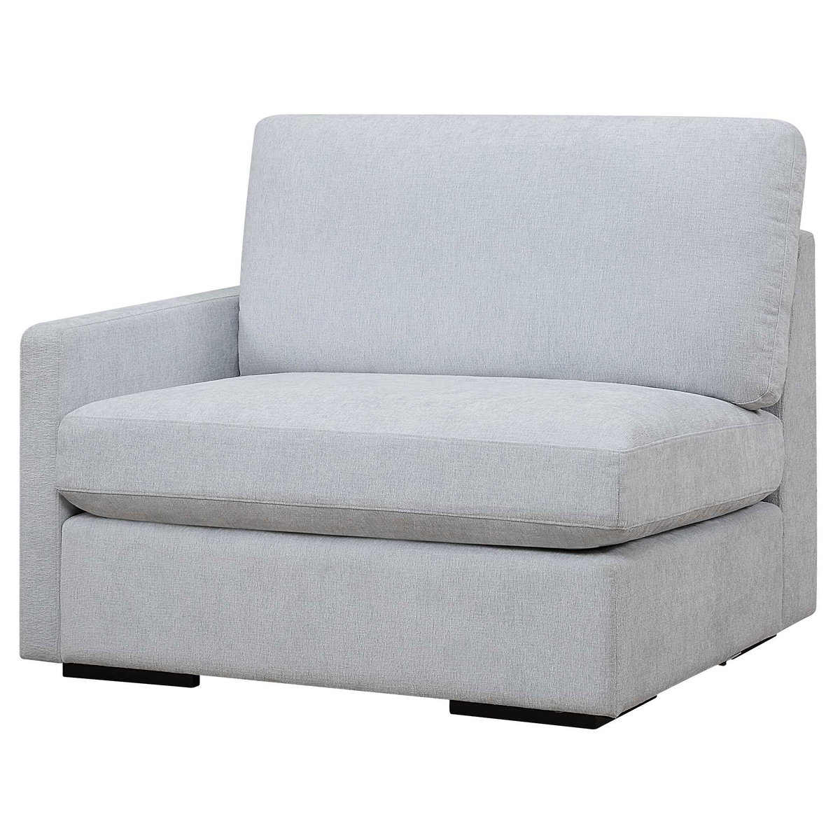 Refuge Cloud Blue Left Arm Facing Sofa, Furniture by Uttermost, 43.25" width x 30" height x 37.5" depth View 4