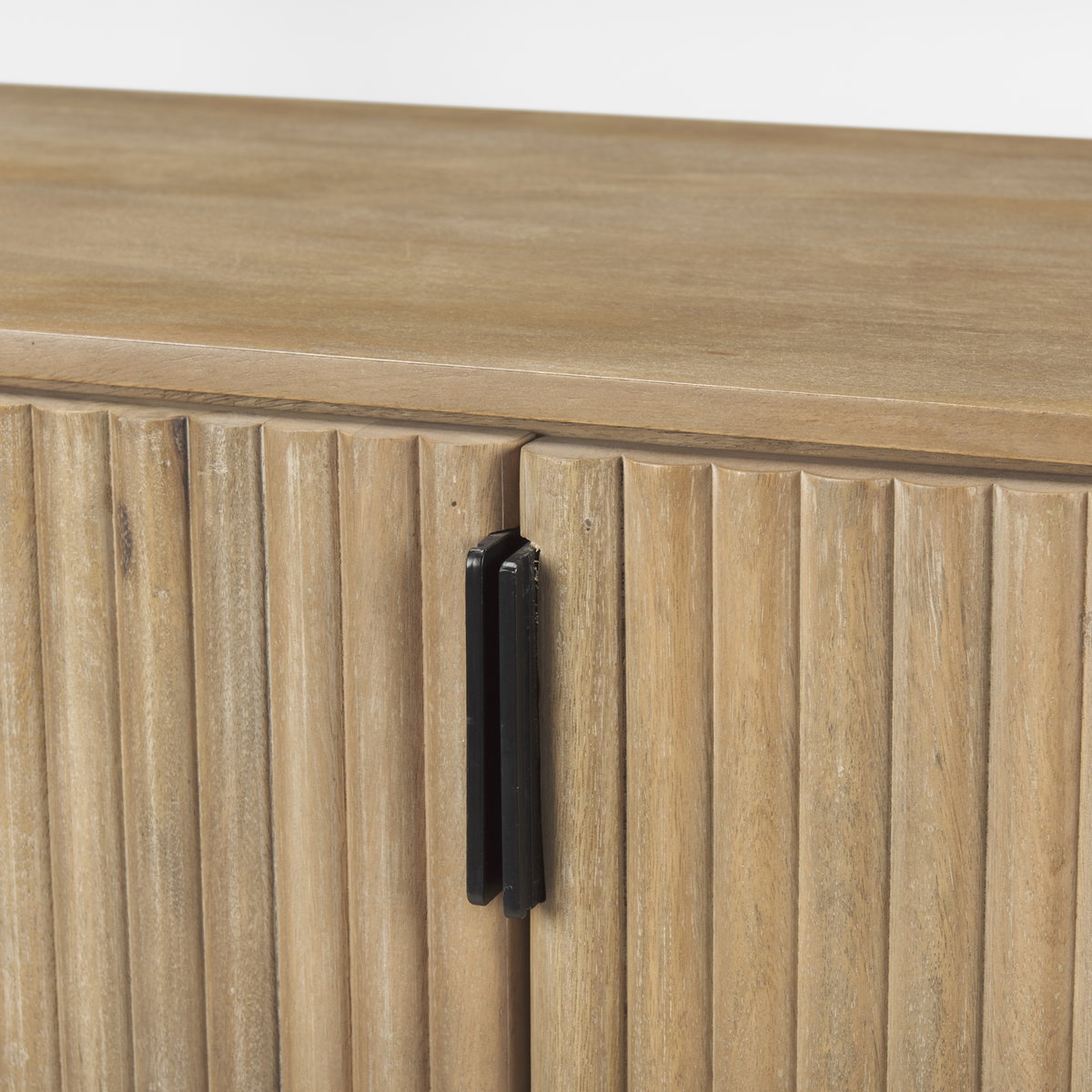 Terra Light Brown Wood Fluted Sideboard, Sideboards & Buffet by Mercana, 72" length x 19" width x 32" height View 12