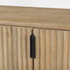 Terra Light Brown Wood Fluted Sideboard, Sideboards & Buffet by Mercana, 72" length x 19" width x 32" height thumbnail 12