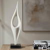 Fluid Drop White Stone Sculpture, Figurines & Statue by Uttermost, 5" width x 24.25" height x 5" depth thumbnail 3
