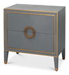 Gabriella Night Stand, Quiet Shade, Nightstand by Sarreid, 30" length x 18" width x 30" height thumbnail 1