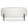Arles Large Plush White Ottoman thumbnail 0