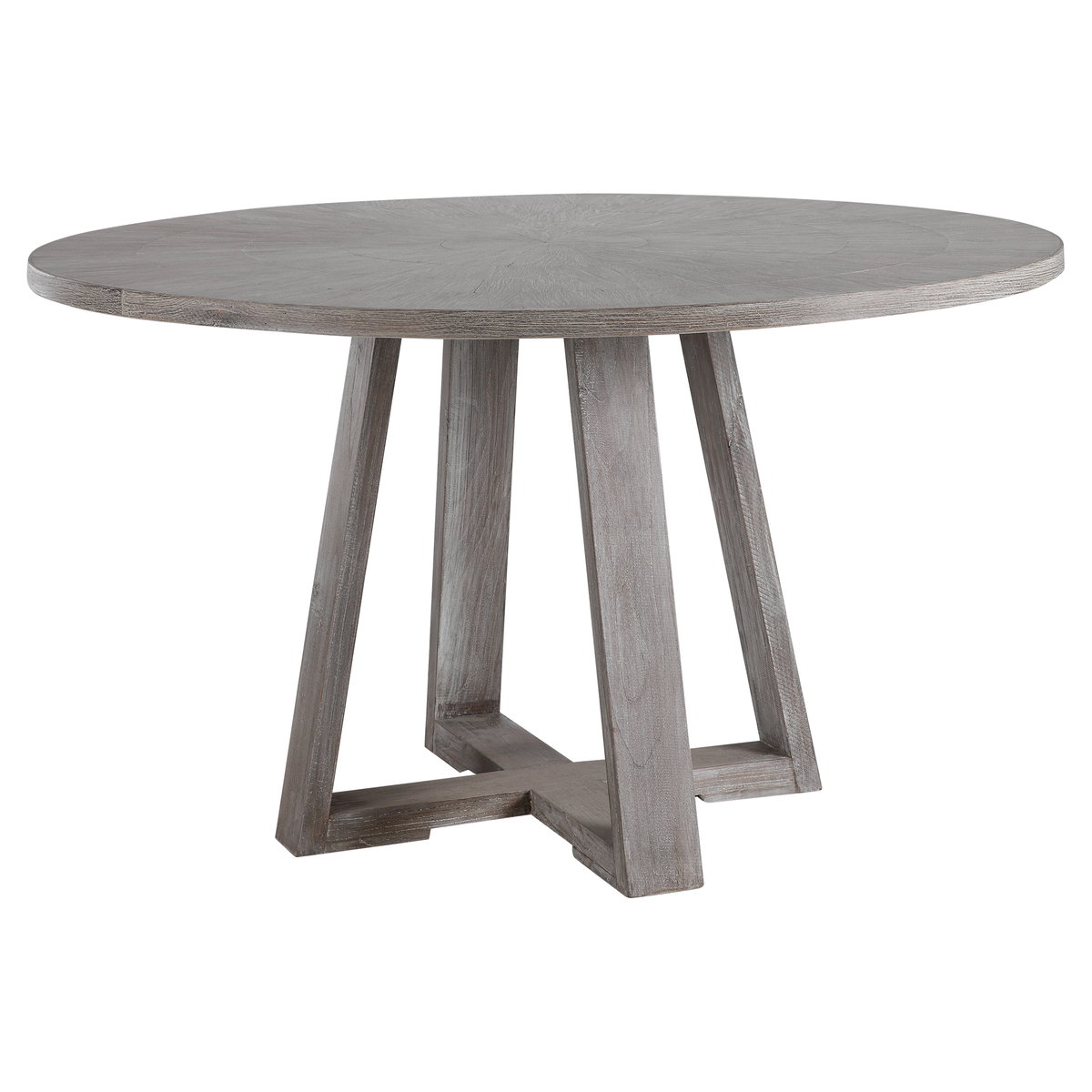 Gidran Gray Dining Table, by Uttermost, 52" width x 29.9" height x 52" depth View 1