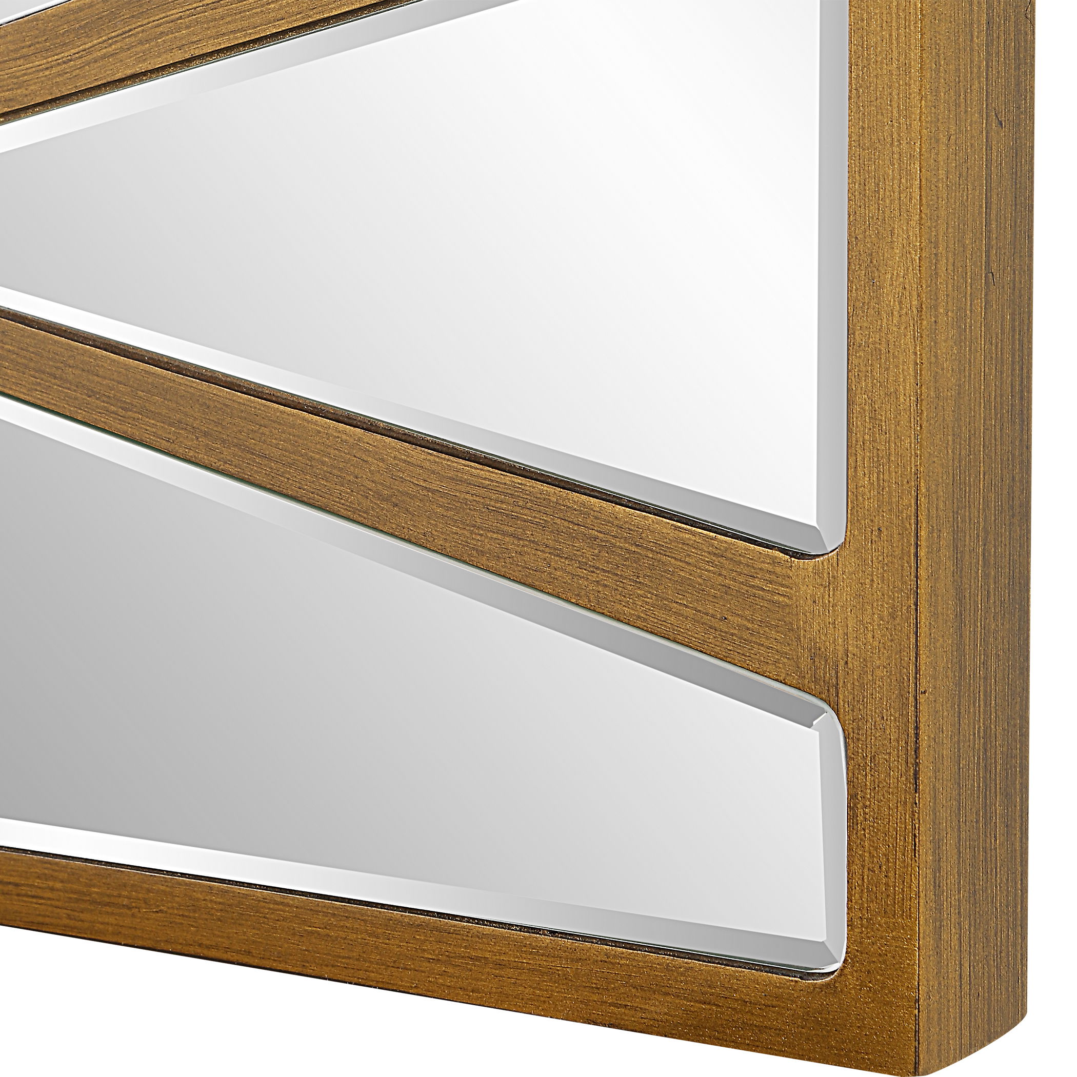 Gentry Oversized Gold Mirror large image 