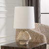 Indent Travertine Accent Lamp, by Uttermost, 9" width x 16.25" height x 9" depth thumbnail 4