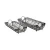 Kenneth (Set of 2) 24L x 12W Gray Metal Baskets, Bins & Basket by Mercana, 23.6" length x 11.8" width x 6.5" height thumbnail 1