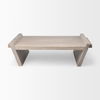 Elaine 59x36 Brown Solid Wood Top & Base Coffee Table thumbnail 3