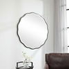 Aneta Black Round Mirror, by Uttermost, 42" width x 42" height x 0.5" depth thumbnail 4