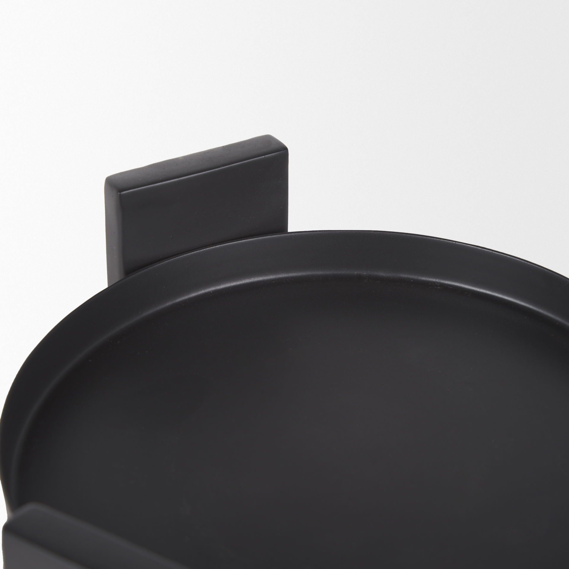 Price Small Matte Black Metal with Glass Hurricane Candle Holder, Candles & Candle Holder by Mercana, 8" length x 8" width x 11.5" height View 10