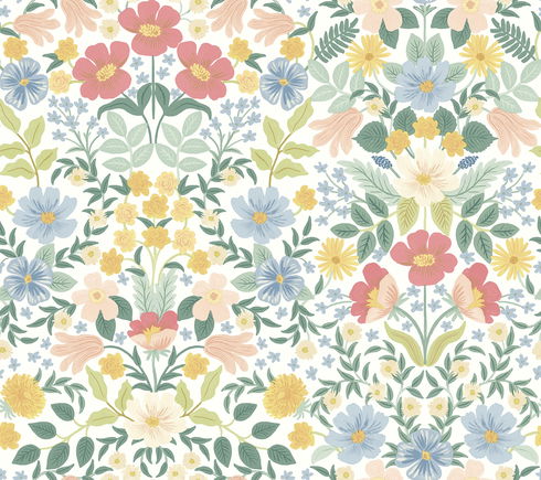 Bramble Garden Pastel Multi Peel & Stick Wallpaper