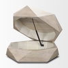 Arreto Hexagonal Hinged Solid Wood Top and Base Coffee Table thumbnail 7