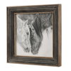 Custom Black And White Horses Print, by Uttermost, 2'7.5" width x 2'7.5" height x 2.75" depth thumbnail 4