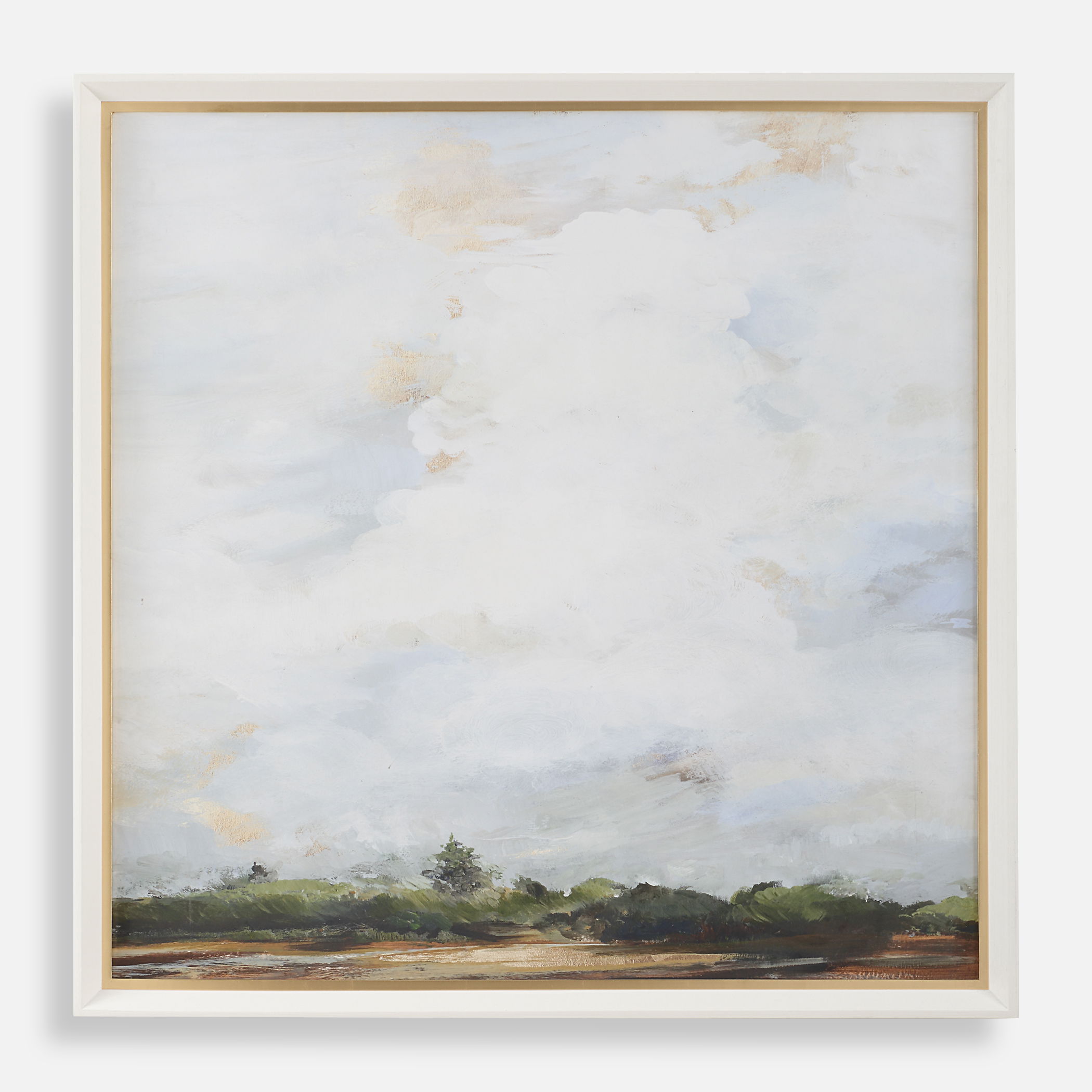 Whispering Cloudscapes Landscape Print, Painting by Uttermost, 46" width x 46" height x 2" depth View 1