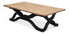 Wavy Coffee Table, Antique Black, by Sarreid, 59" length x 31" width x 18" height thumbnail 9