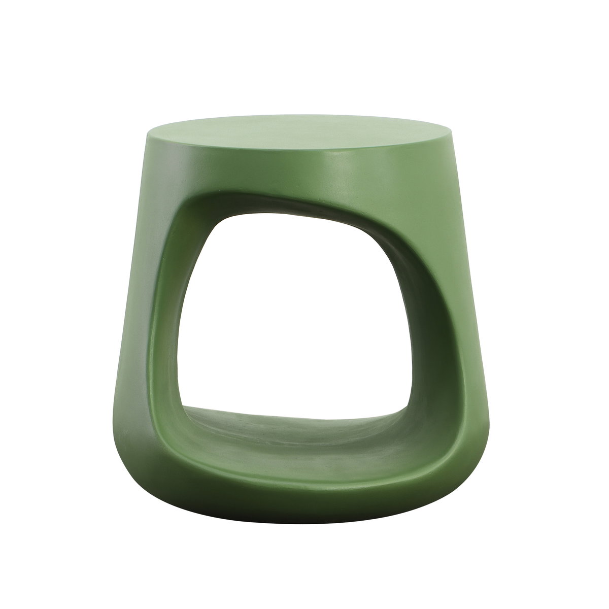 Owens Outdoor Side Table Green, Side & End Table by Dovetail, 18" width x 18" height x 18" depth View 2