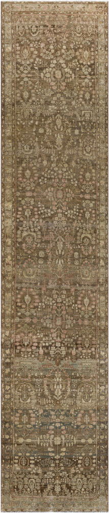 Antique One of a Kind Handmade Rug, by Surya, 15'7" length x 3'4" width