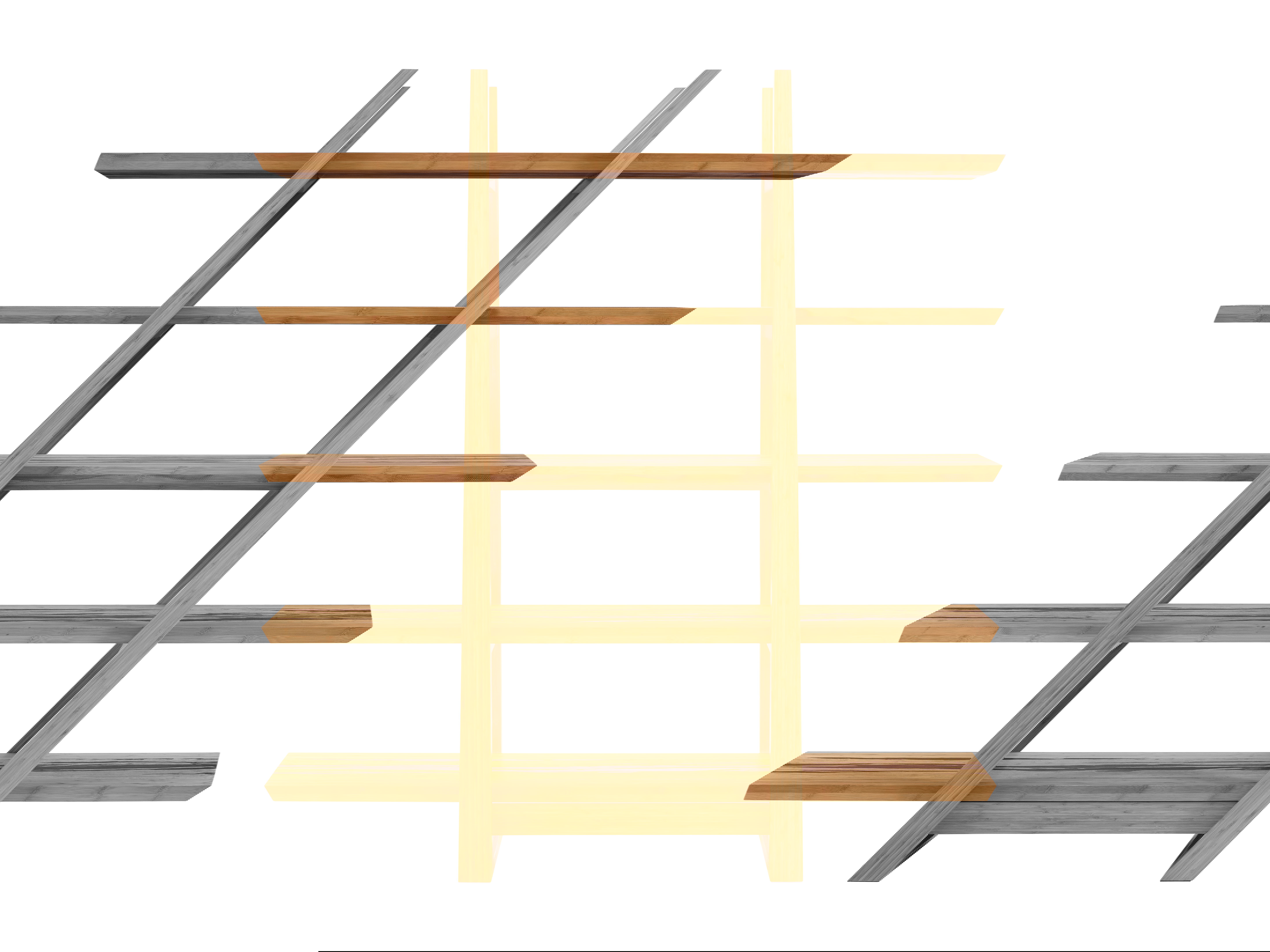 Magnolia Shelf, Exotic, Shelving & Bookcase by Greenington, 16" length x 66" width x 72" height View 9