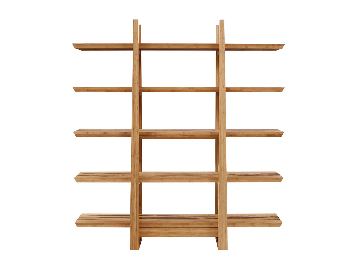 Magnolia Shelf, Exotic, Shelving & Bookcase by Greenington, 16" length x 66" width x 72" height View 9