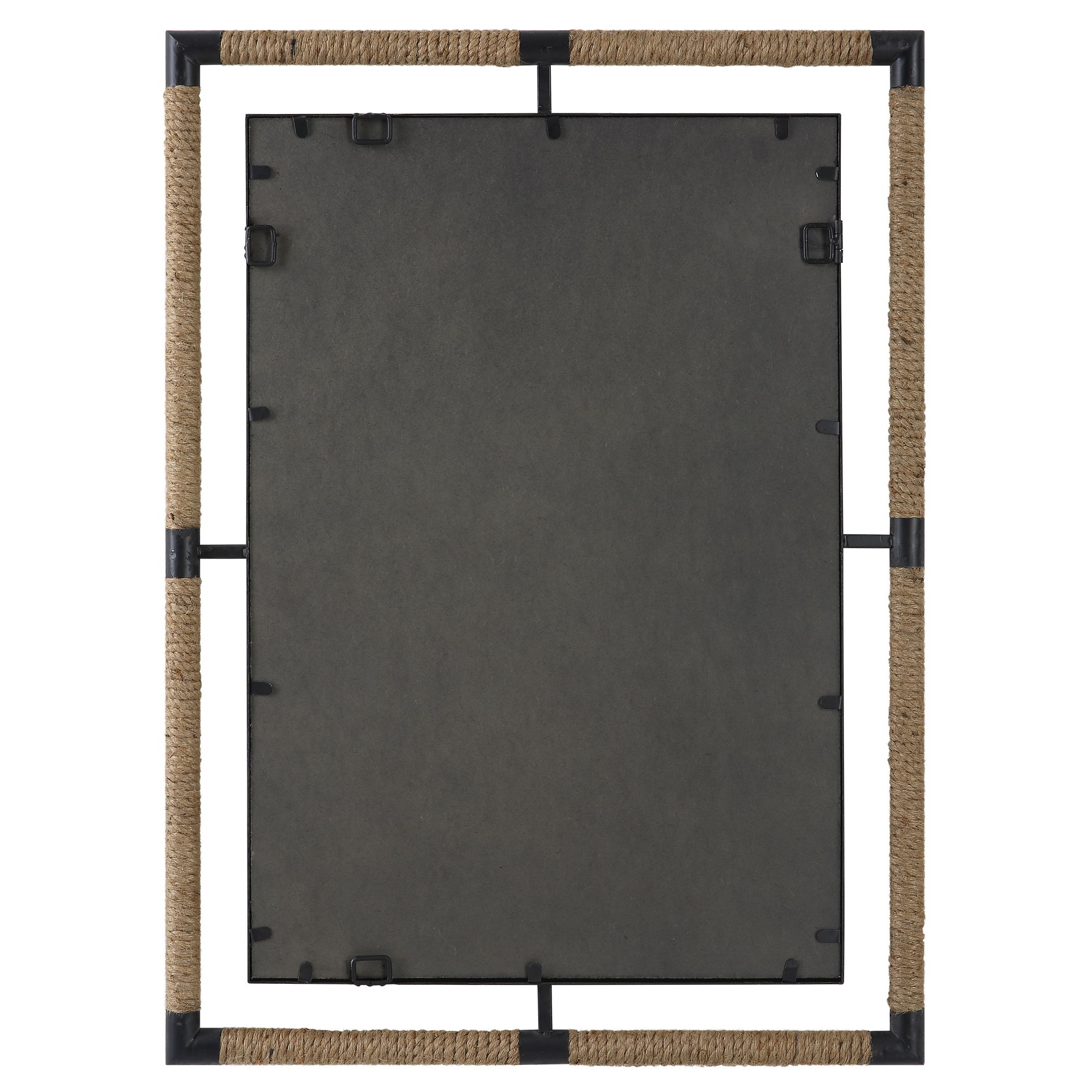 Melville Iron & Rope Mirror, by Uttermost, 28" width x 38" height x 1.5" depth View 7